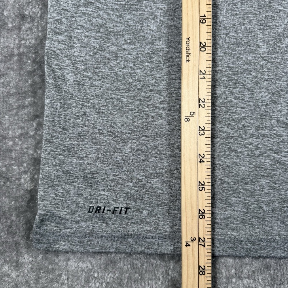 Nike Shirt Men's Medium Heathered Gray V-Neck‎ Short Sleeve Performance - Picture 6 of 6